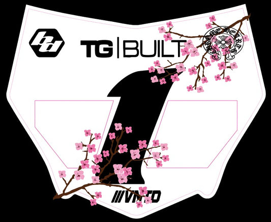 "reverse" cherry blossom vented plate
